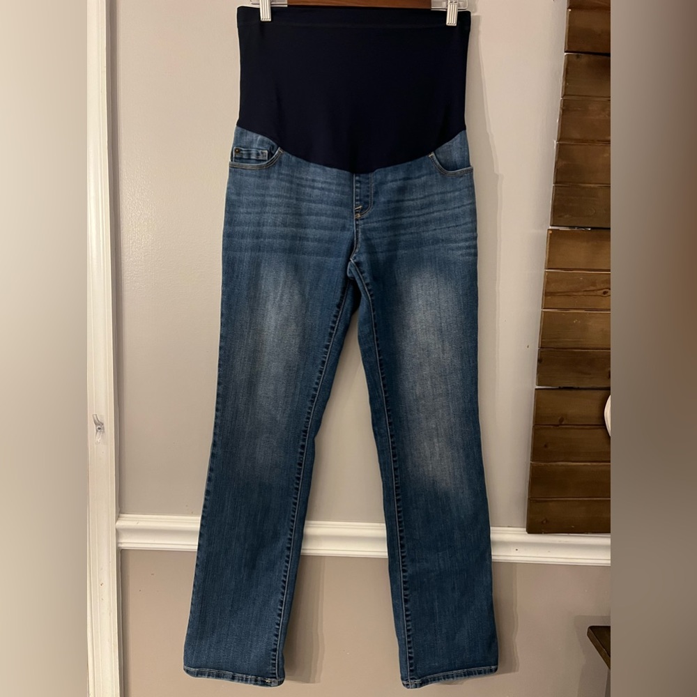 LIZ LANGE MATERNITY BOOT CUT JEANS SIZE 8